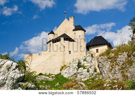 Medieval Castle In Bobolice, Poland