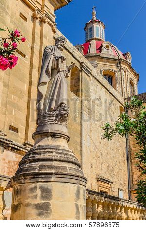 Sannat Church Statue
