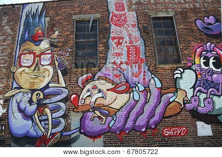 Mural at East Williamsburg in Brooklyn