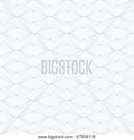 Seamless pattern. Abstract blue wave line repeating background