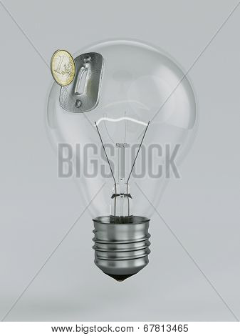 light bulb money-box