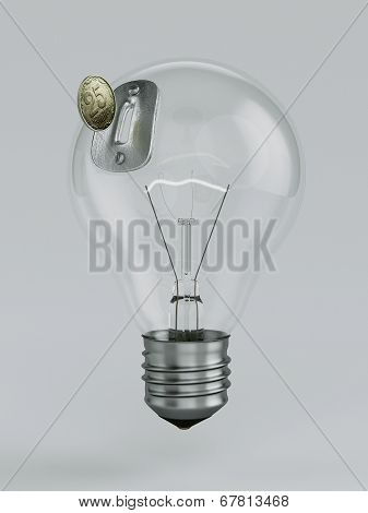 light bulb money-box