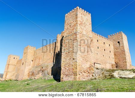 Siguenza castle old fortress in Siguenza Guadalajara Spain.