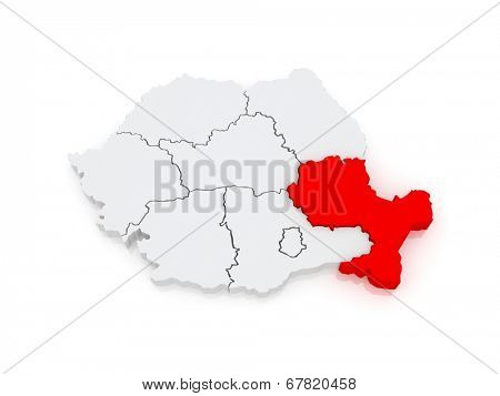 Southeast Region Development Romania. 3d