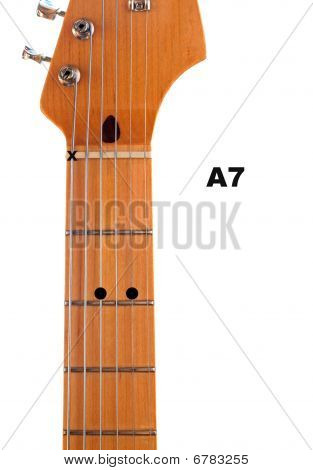 A7 Guitar akkord Diagram