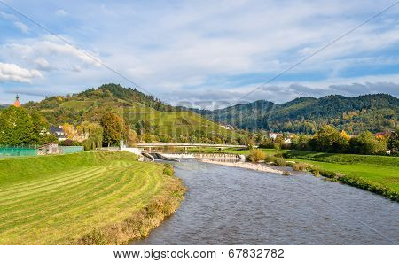 View Of Kinzig River In The Black Forest Mountains. Germany - Baden-wurttemberg