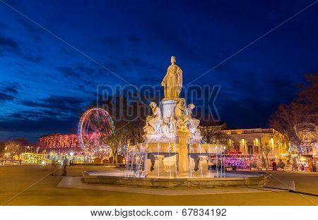 Fontaine Pradier In Nimes - France, Languedoc-roussillon