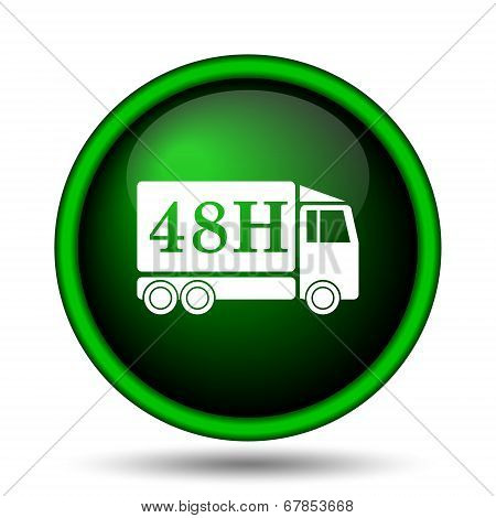 48H Delivery Truck Icon