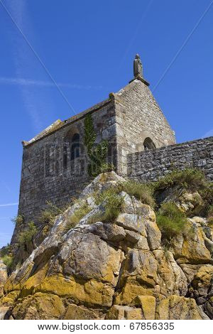 Saint Aubert Chapel, in Mont Saint Michel, France