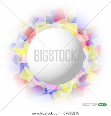 abstract transparent colored squares
