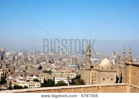 Sultan Moschee Hassan und Kairo mit Stadtblick