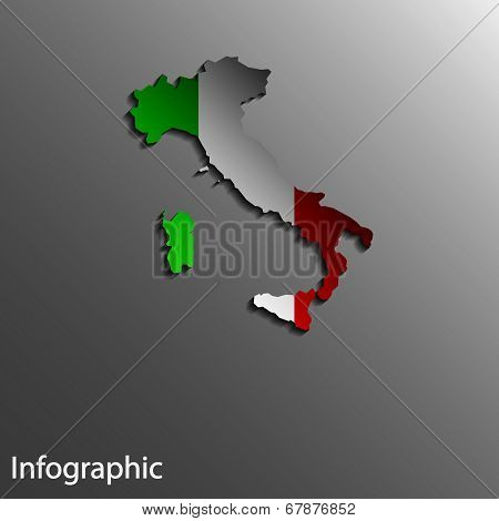 Country Map Of Italy