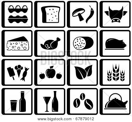 food buttons for market place