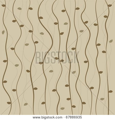 Brown twisted vine pattern background
