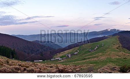 Mountain Carpathian Landscape