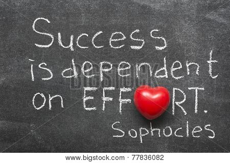 Success Is Dependent