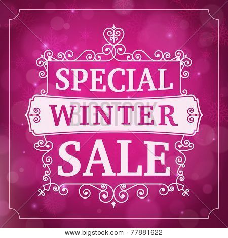 Winter Special Sale Business Background