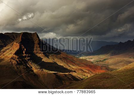 Parque Natural de Pilancones in Gran Canaria, Canary Islands, Spain