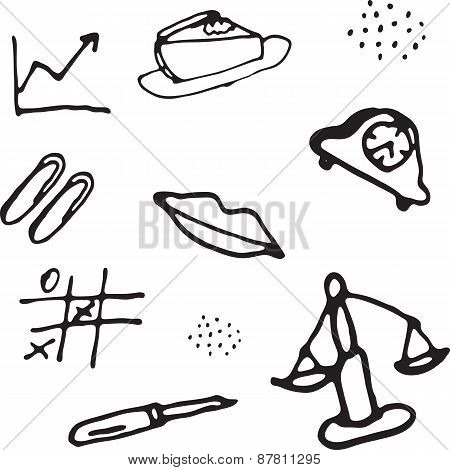 Vector Doodle Seamless Pattern