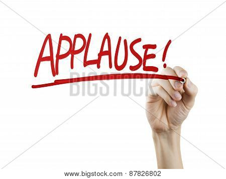 Applause Word Written By Hand