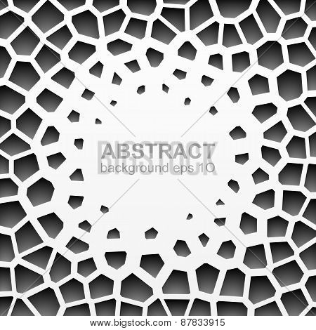 Abstract grayscale geometric pattern
