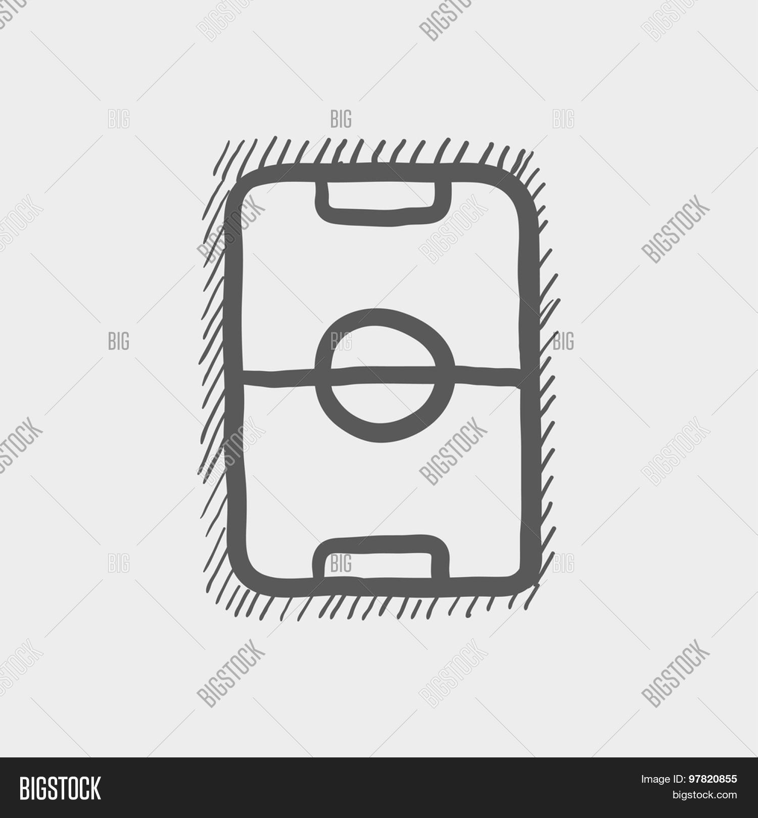 Soccer Field Sketch Vector & Photo (Free Trial) Bigstock