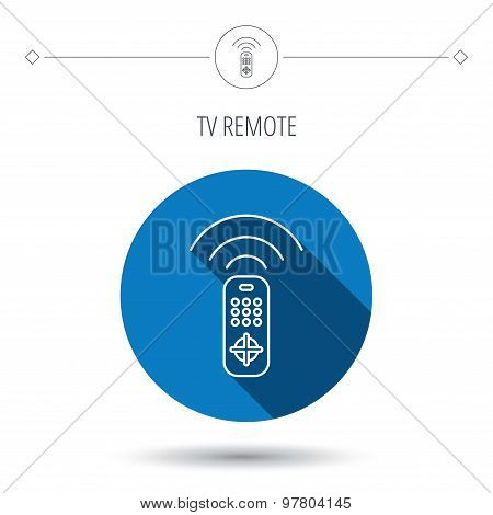 Remote control icon. TV  channels sign.