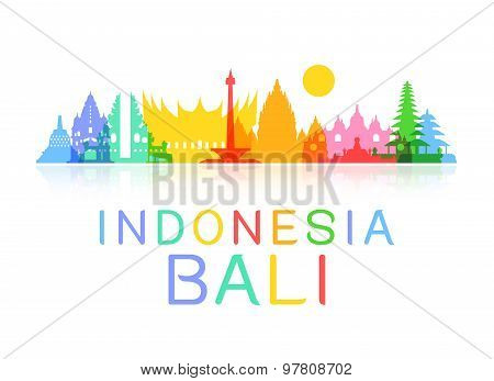 Indonesia Travel Landmarks.