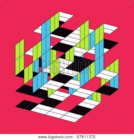 Abstract Vector Illustration. Can Be Used For Design And Presentation.