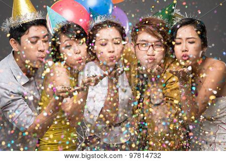 Blowing Confetti