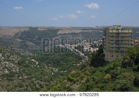Ragusa Ibla Cityscape. Sicily, Italy.