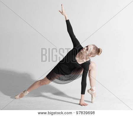Ballerina On White Background