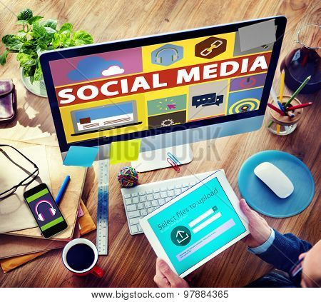 Social Media Social Networking Connection Media Link Concept