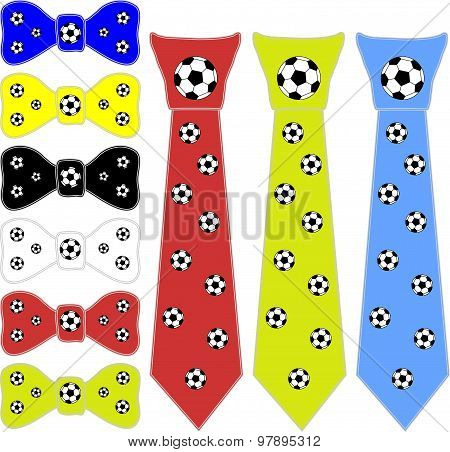 ties and the bow tie for a football player
