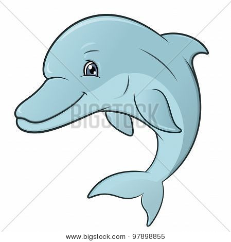 Smiling dolphin jumping 2