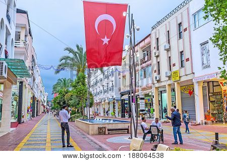 The Central Street Of Kemer