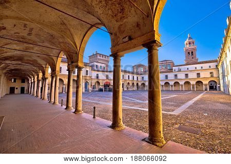 Piazza Castello In Mantova Architecture View