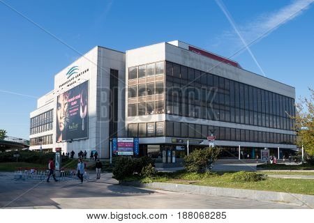The Building Of The Congress Centre In Prague