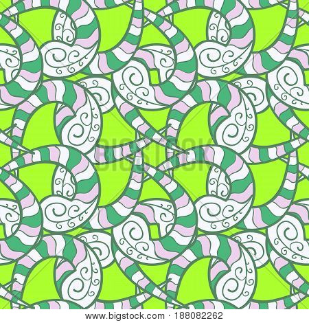 Colorful Floral Ornament In Baroque Style. Damask Seamless Repeating Pattern. Colorful Element On Bl