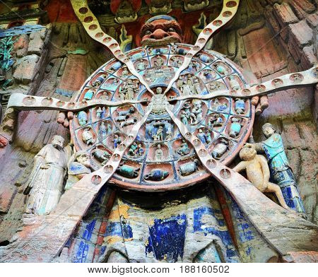 The Dazu Rock Carvings in Dazu, China