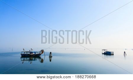 Fishing Boats From Po River Lagoon, Italy