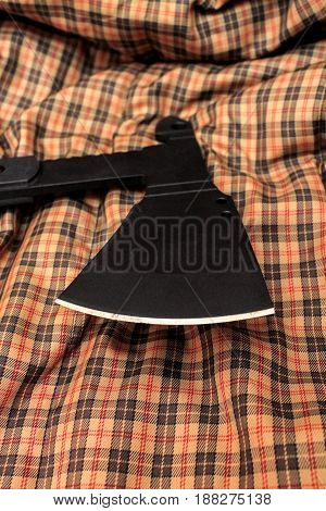 The Blade Of The Tactical Ax. Ax For Tactical Tasks.