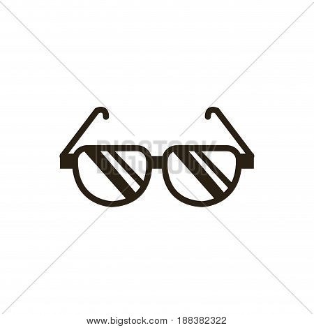 cartoon sunglasses accessory fashion icon vector illustration