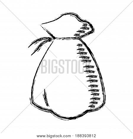 sketch bag of money banking save icon vector illustration