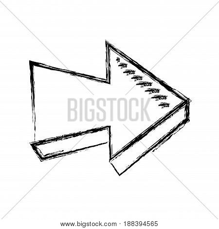 arrow direction orientation web button icon vector illustration