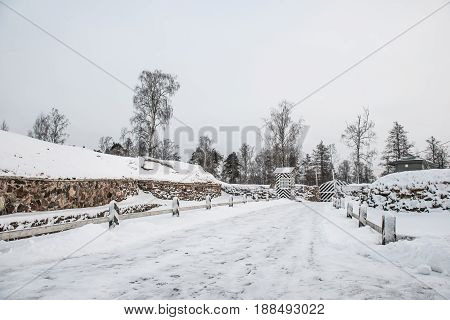 Old Korela fortress in the town of Priozersk, Russia.