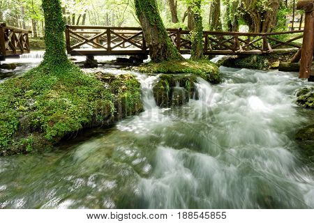 River Vrelo, right tributary of the river Drina in the settlement of Perucac, only 365 meters long