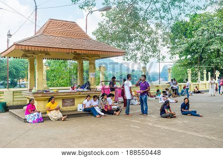 In Temple Of Peradeniya