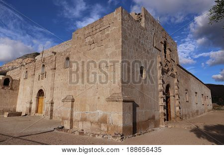 Mission San Francisco de Borja, build at 1762 by the Jesuit Wenceslaus Linck at the Cochimi settlement of Adac.