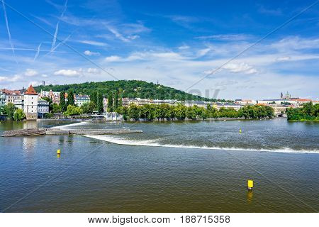 River Vltava  Prague Czech Republic